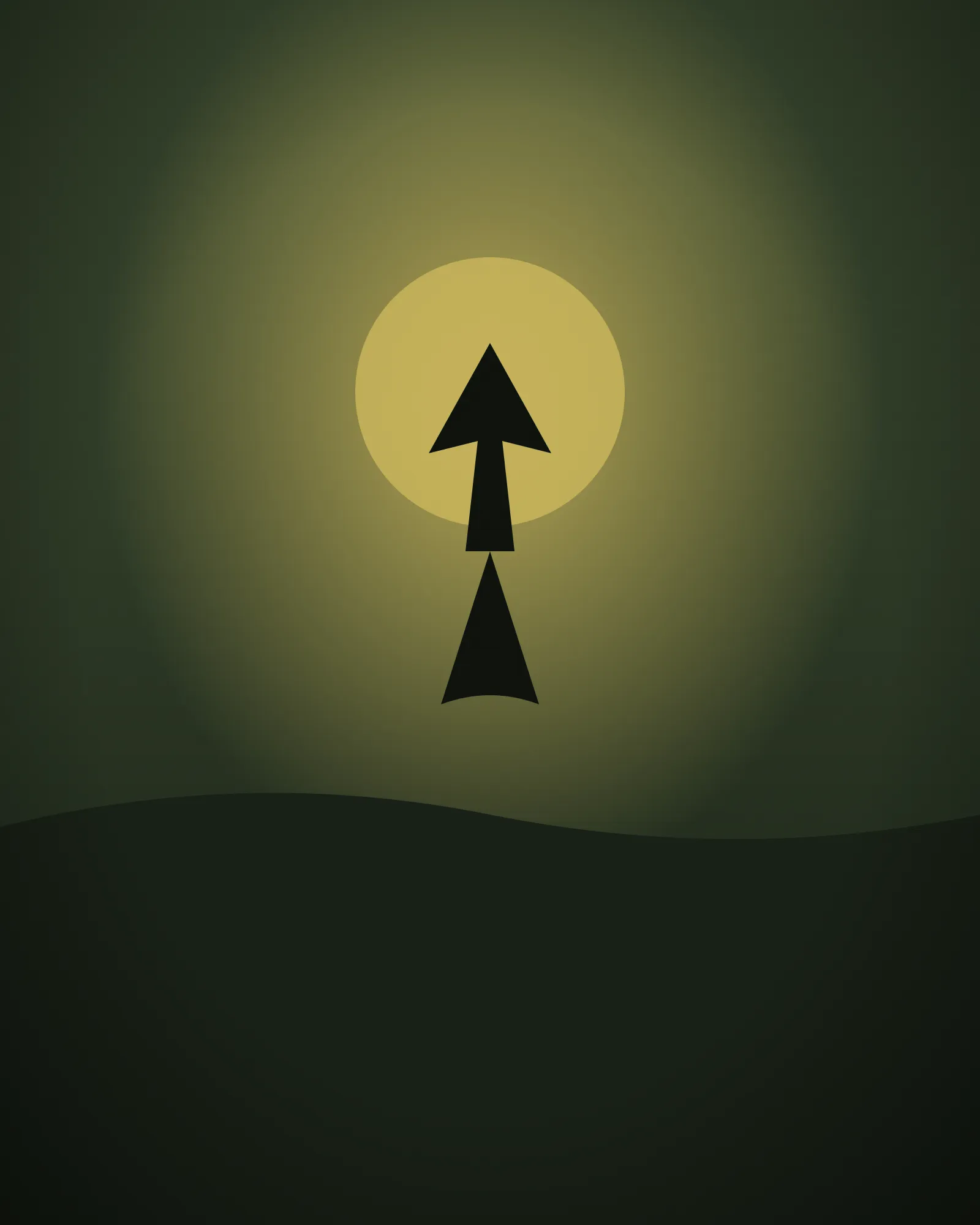 Demo placeholder — a hooded figure looming over a misty bog under a pale moon.